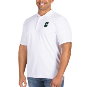 Men's Antigua White Charlotte 49ers Big & Tall Legacy Pique Polo