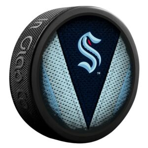 Seattle Kraken Unsigned Inglasco Stitch Model Hockey Puck