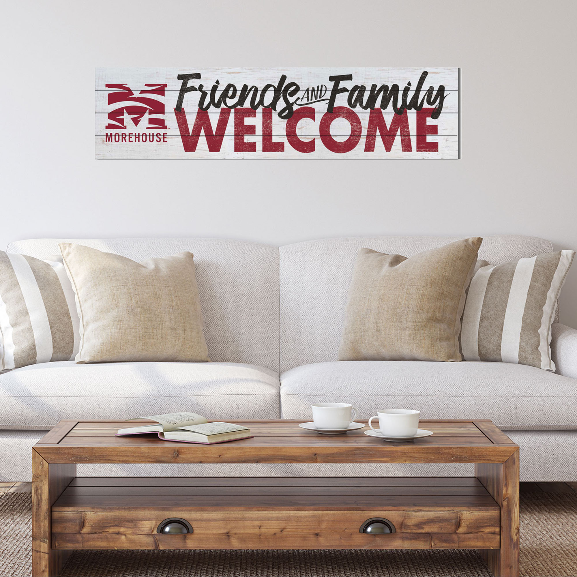 Morehouse Maroon Tigers 10'' x 40'' Friends & Family Welcome Sign - Image 3