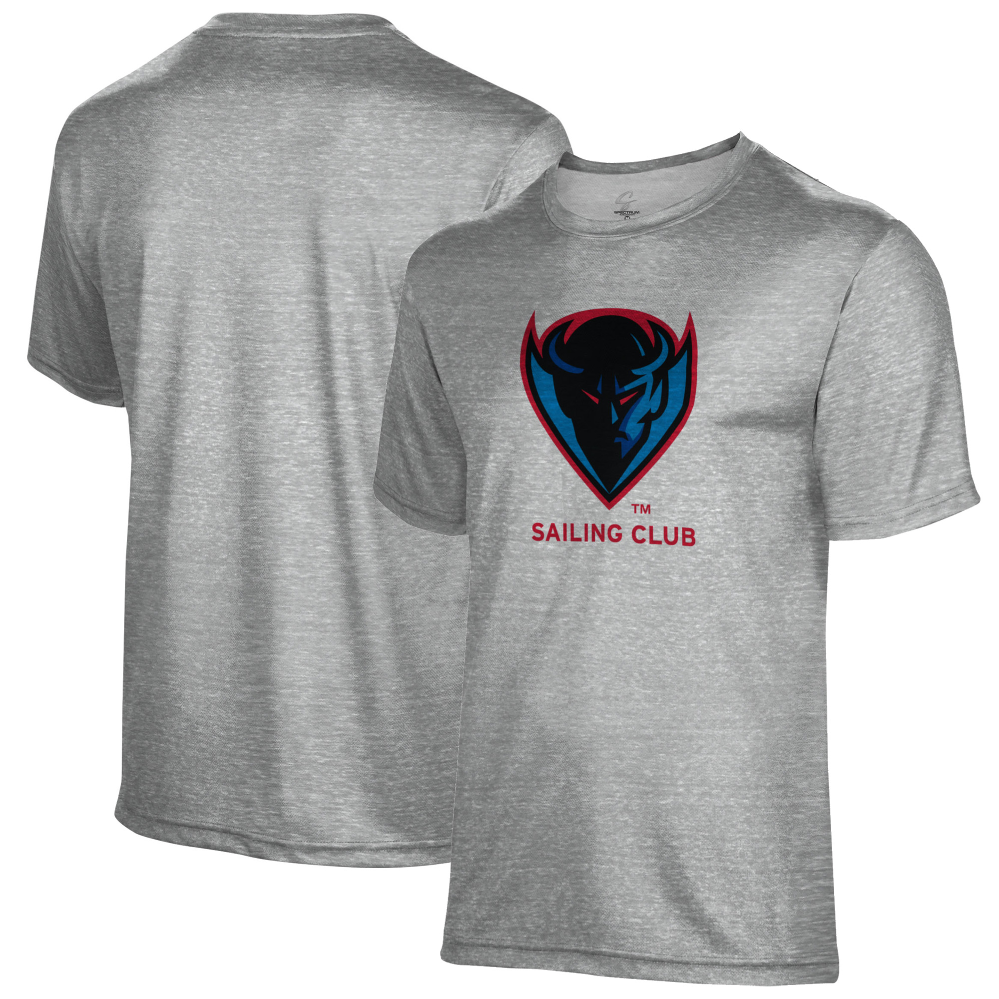 Men's Gray DePaul Blue Demons Sailing Name Drop T-Shirt