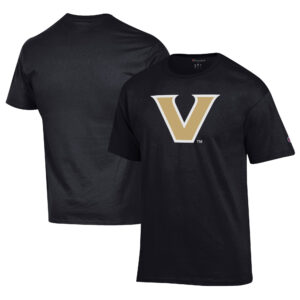 Men's Champion Black Vanderbilt Commodores Jersey T-Shirt