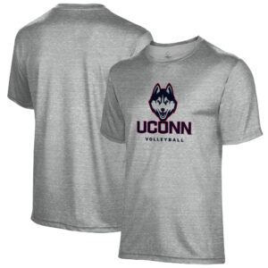 Men's Gray UConn Huskies Volleyball Name Drop T-Shirt