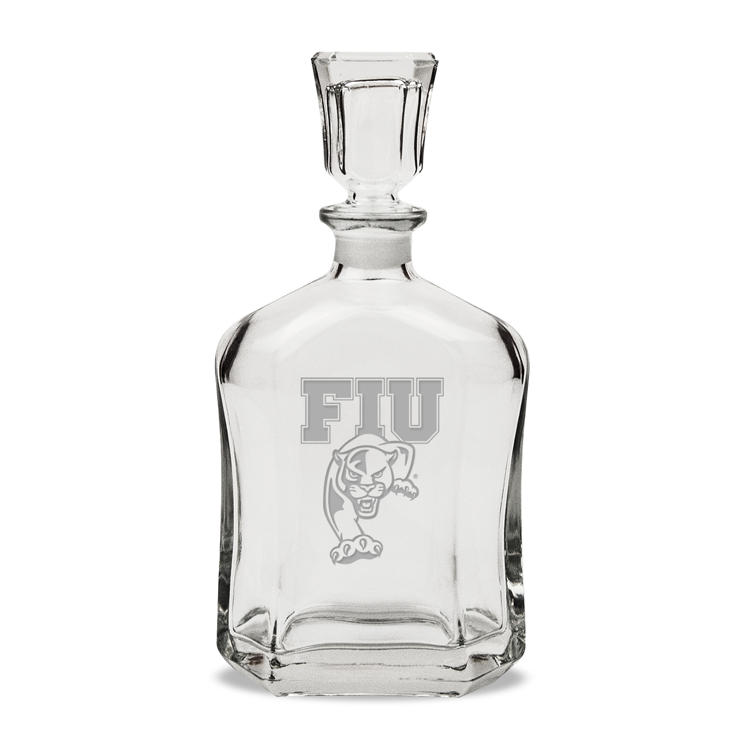 FIU Panthers 23.75oz. Crystal Whisky Decanter