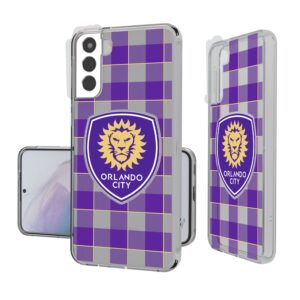 Orlando City SC Galaxy Plaid Clear Case