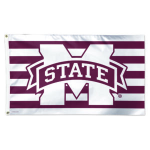 WinCraft Mississippi State Bulldogs 3' x 5' Single-Sided Deluxe Patriotic Stars & Stripes Flag