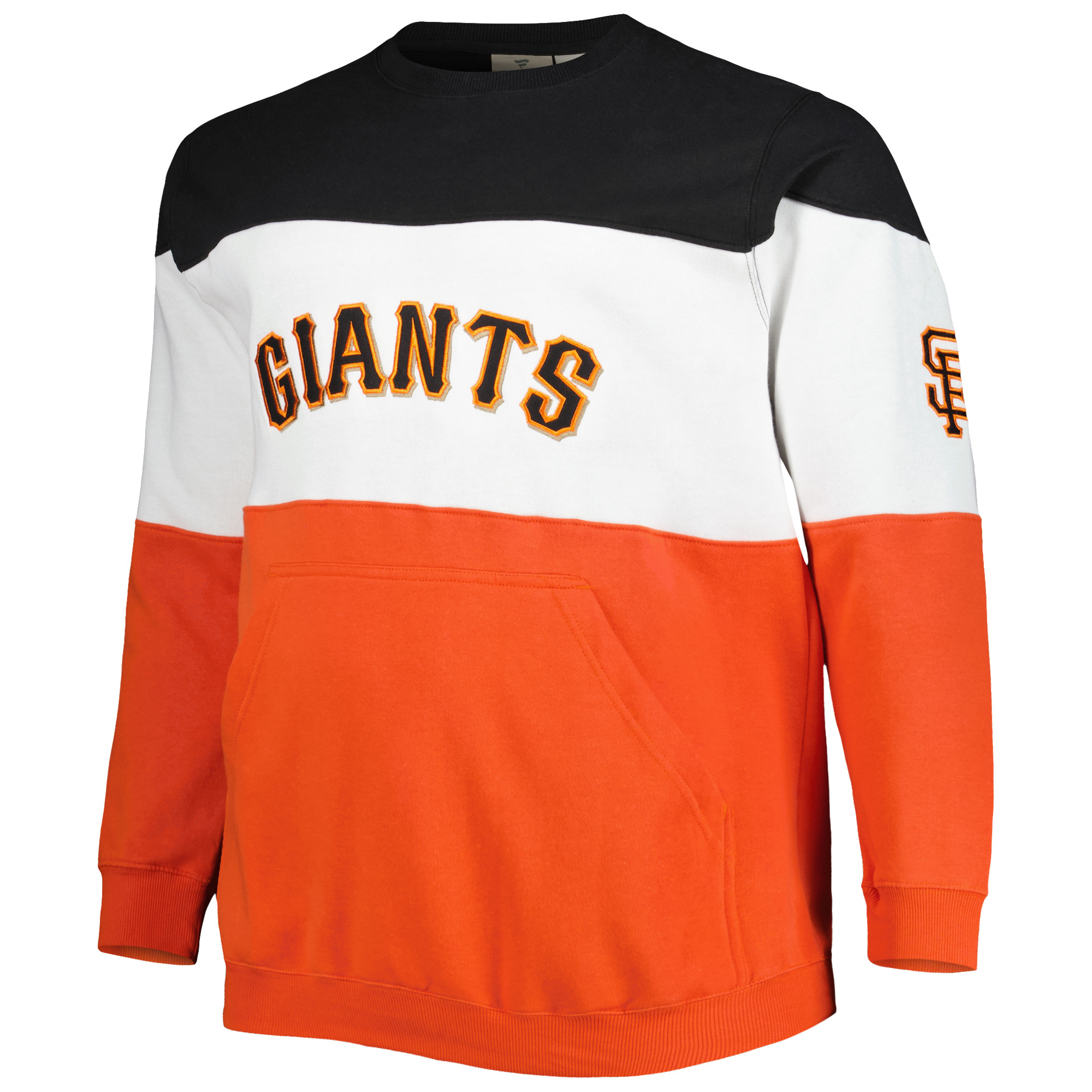 Men's Black/Orange San Francisco Giants Big & Tall Pullover Sweatshirt - Image 6
