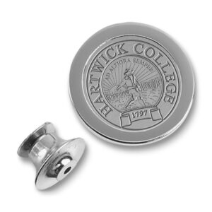 Silver Hartwick College Hawks Lapel Pin