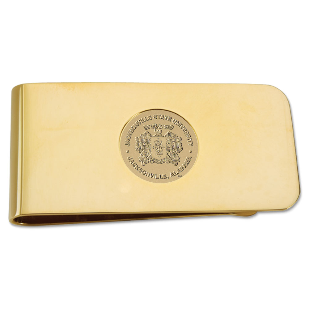 Gold Jacksonville State Gamecocks Money Clip