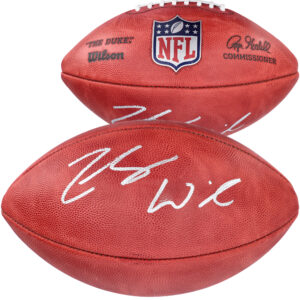 Zach Wilson Denver Broncos Autographed Wilson Duke Full Color Football