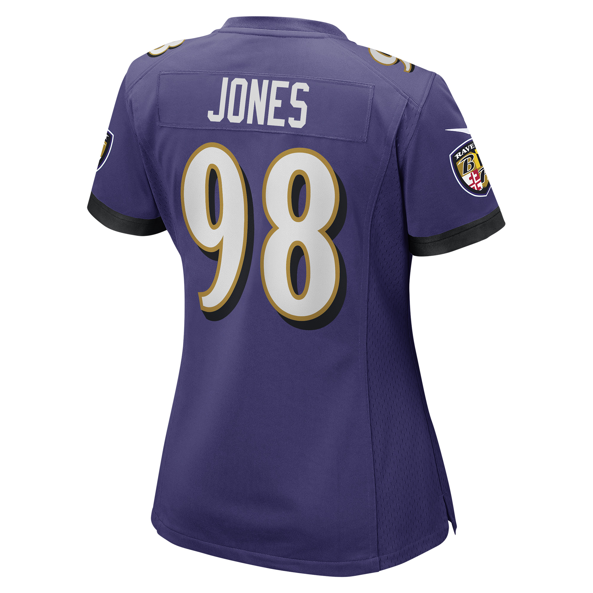 Women's Nike Travis Jones Purple Baltimore Ravens Player Game Jersey - Image 4