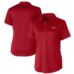 Women's Cutter & Buck Cardinal UIC Flames Prospect Textured Stretch Polo