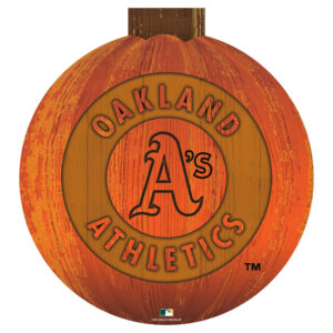 Oakland Athletics 12'' Pumpkin Sign