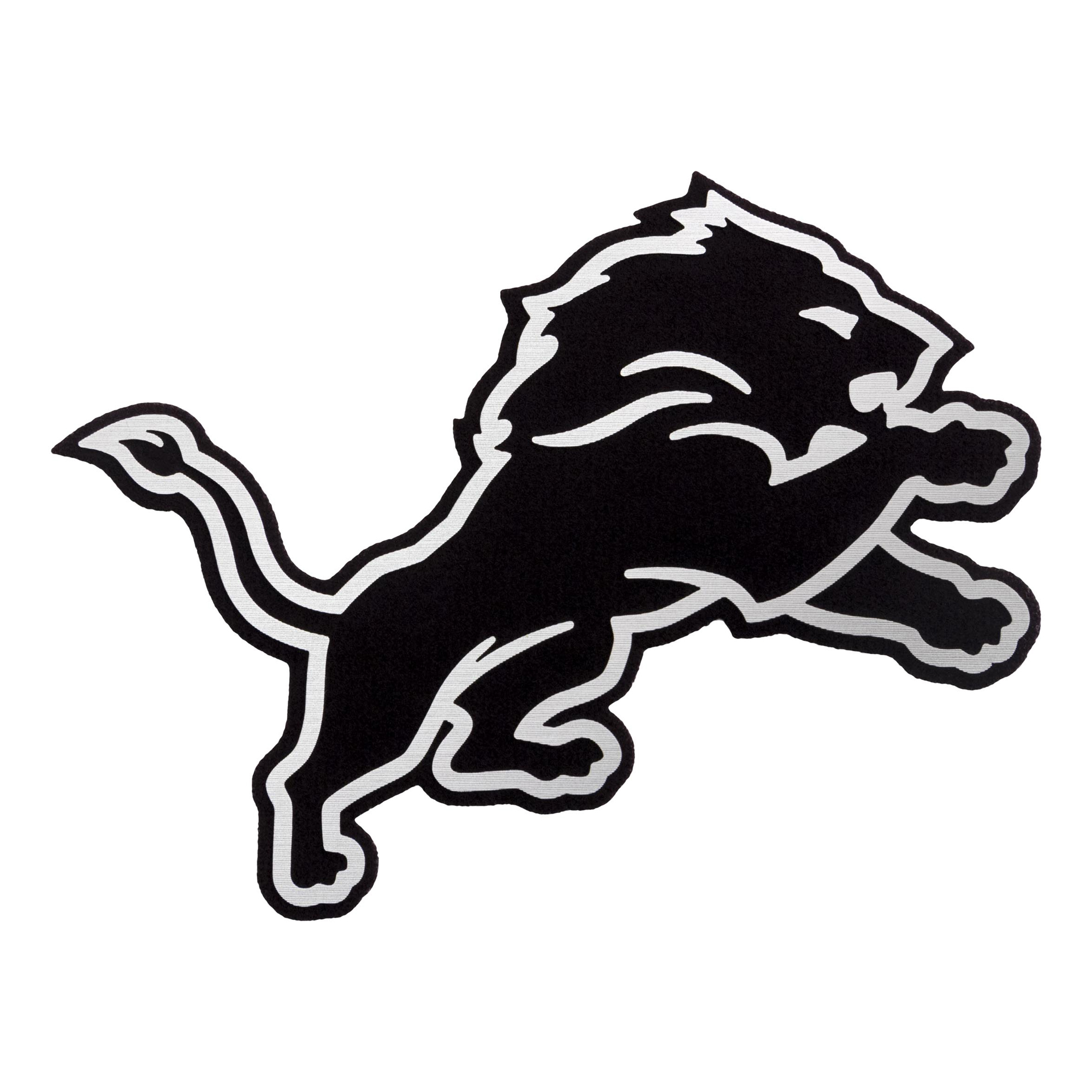 Men's Antigua Heather Charcoal Detroit Lions Metallic Logo Fortune Quarter-Zip Jacket - Image 3