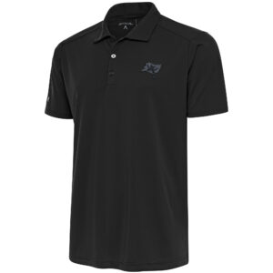 Men's Antigua Charcoal Tampa Bay Buccaneers Tonal Logo Tribute Big & Tall Polo
