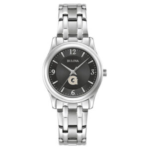 Women's Bulova Black Georgetown Hoyas Corporate Collection Stainless Steel Watch