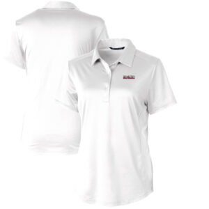 Women's Cutter & Buck White Texas Tech Red Raiders Vault Prospect Textured Stretch Polo