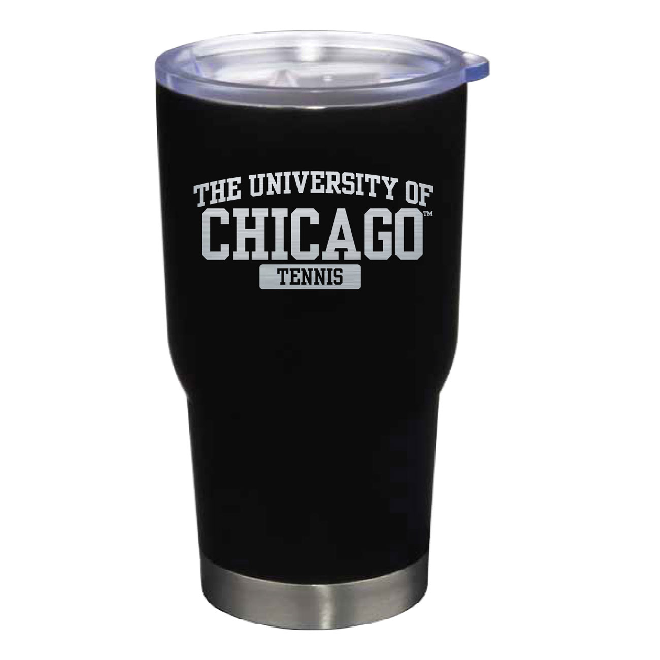 UChicago Maroons Black Tennis 22oz. Stainless Steel Pro Tumbler
