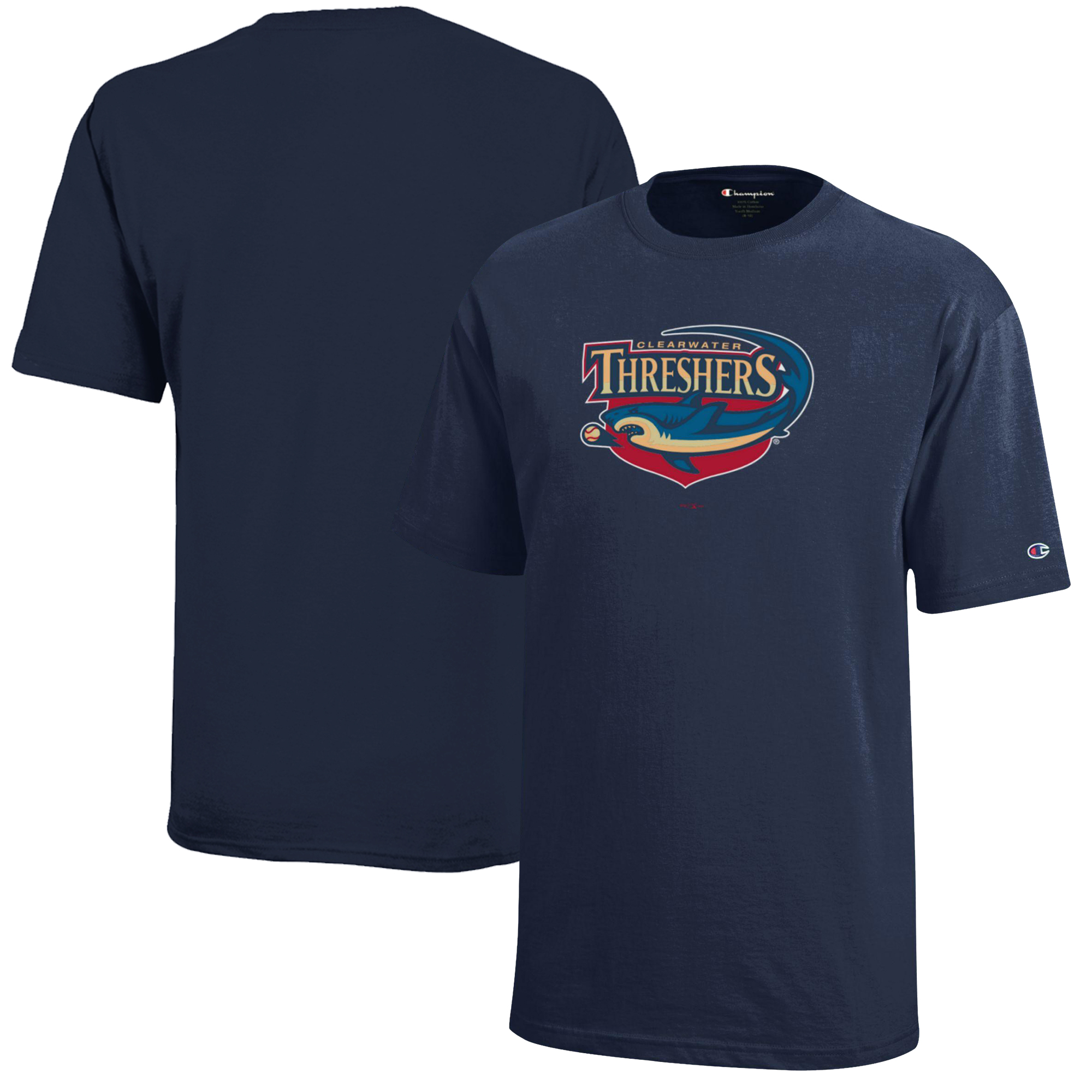 Youth Champion Navy Clearwater Threshers Jersey T-Shirt - Image 2
