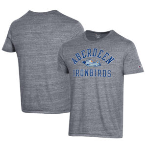 Men's Champion Gray Aberdeen IronBirds Ultimate Tri-Blend T-Shirt