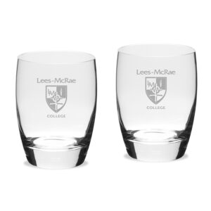 Lees-McRae Bobcats 15.75oz. Two-Piece Luigi Bormioli Michelangelo Water Glass Set