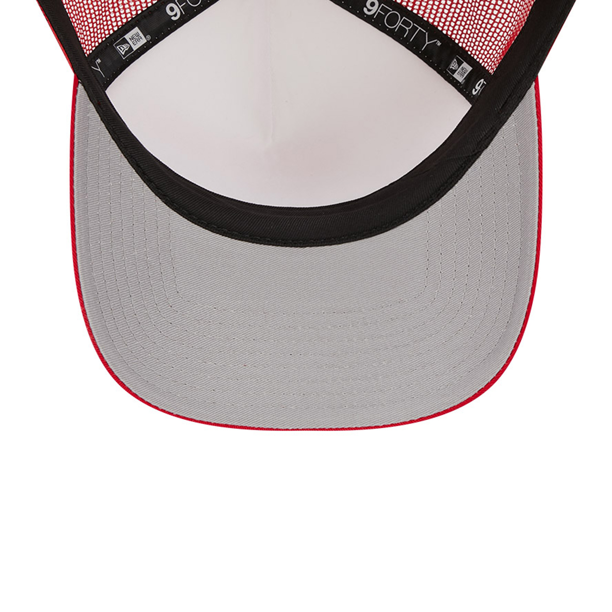 Men's New Era White/Red Tampa Bay Buccaneers Stacked A-Frame Trucker 9FORTY Adjustable Hat - Image 11