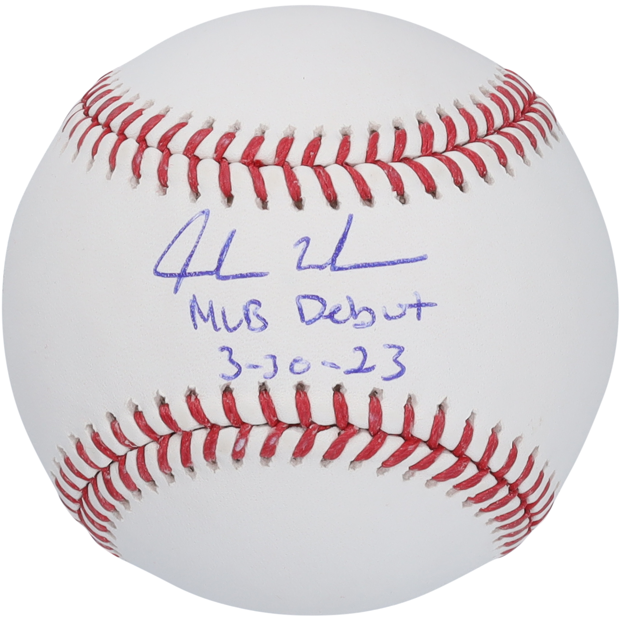 Jordan Walker St. Louis Cardinals Autographed Baseball with "MLB Debut 3-30-23" Inscription - Image 4