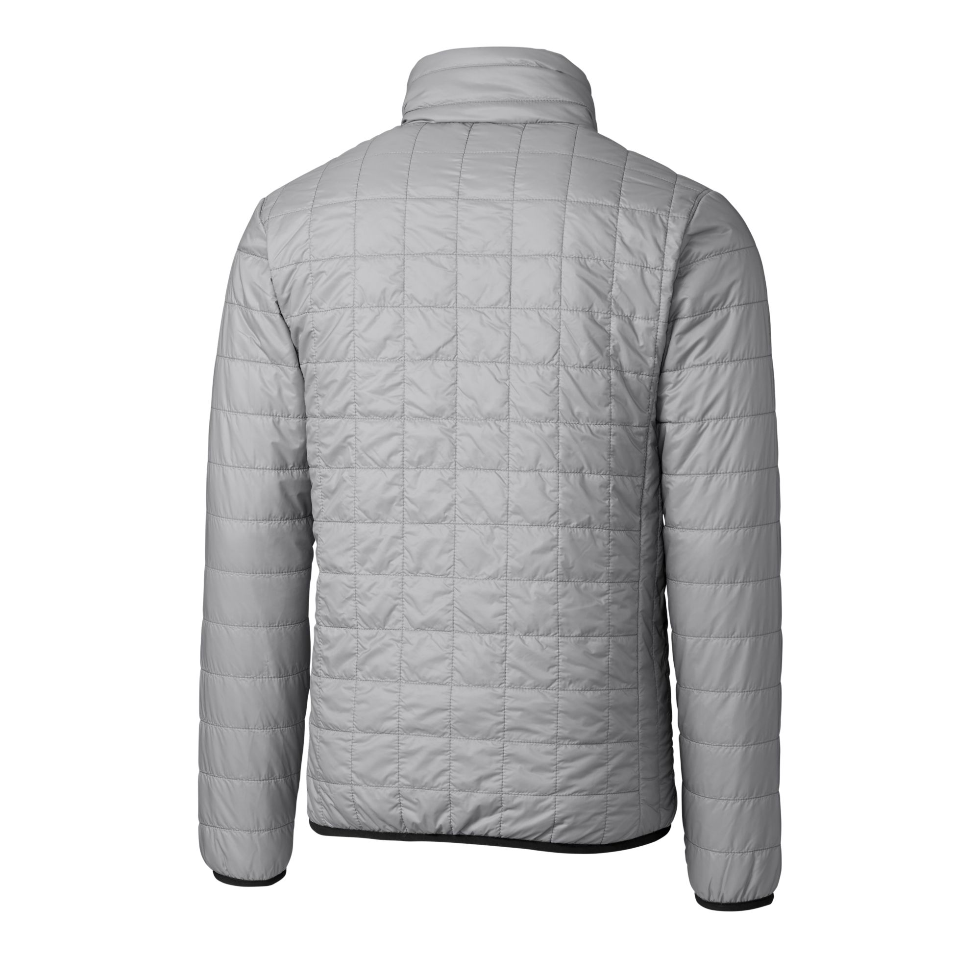 Men's Cutter & Buck Silver Los Angeles Chargers Helmet Rainier PrimaLoft Eco Insulated Full-Zip Puffer Jacket - Image 7