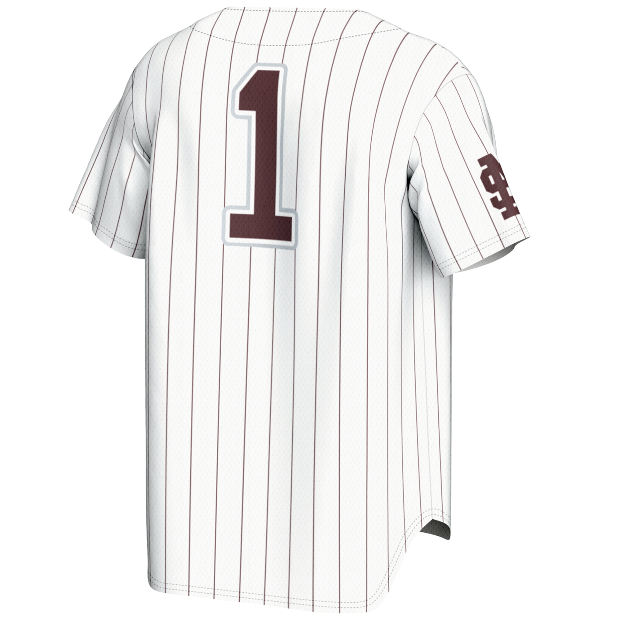 Men's GameDay Greats #1 White Mississippi State Bulldogs Lightweight Baseball Jersey - Image 9