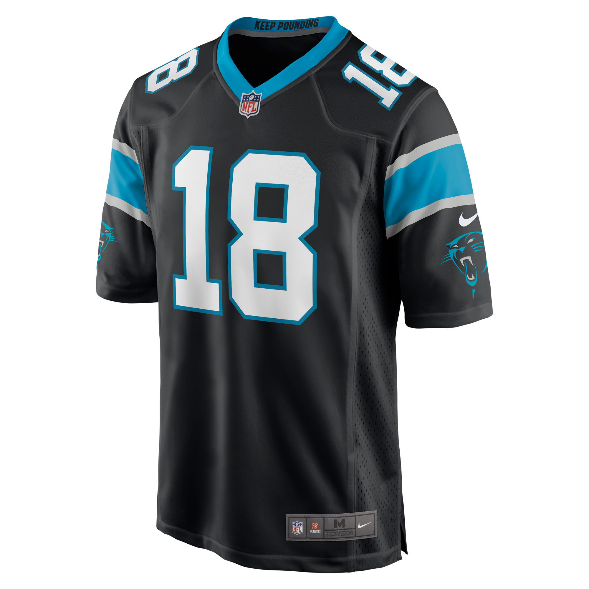 Men's Nike Damiere Byrd Black Carolina Panthers Game Player Jersey - Image 3