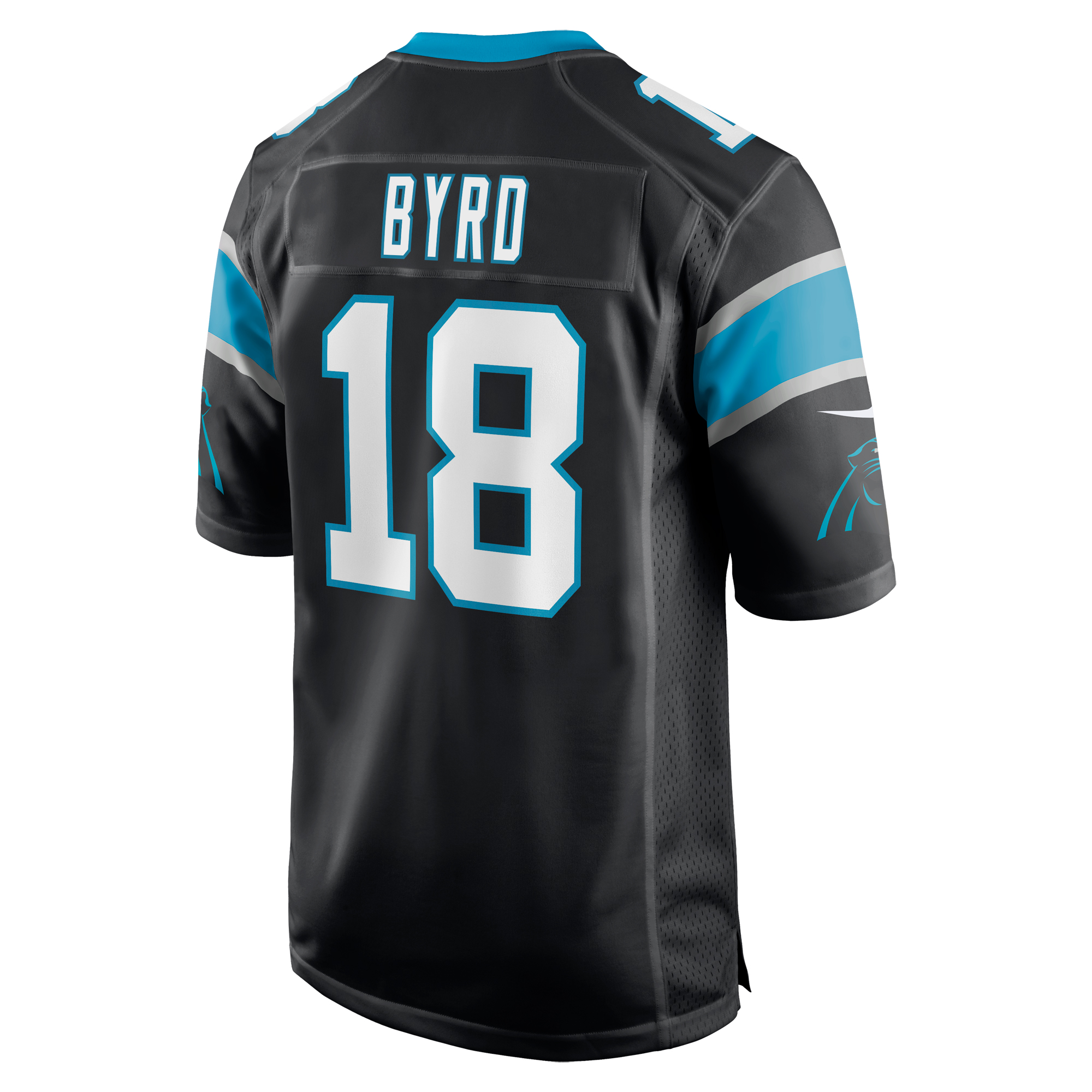 Men's Nike Damiere Byrd Black Carolina Panthers Game Player Jersey - Image 7
