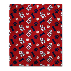 Pegasus  St. Louis Cardinals 40" x 50" Lightweight Bones Flannel Fleece Pet Blanket