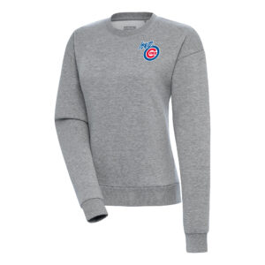 Women's Antigua  Heather Gray Iowa Cubs Victory Pullover Sweatshirt