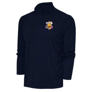 Men's Antigua  Navy Mississippi Braves Tribute Quarter-Zip Pullover Top