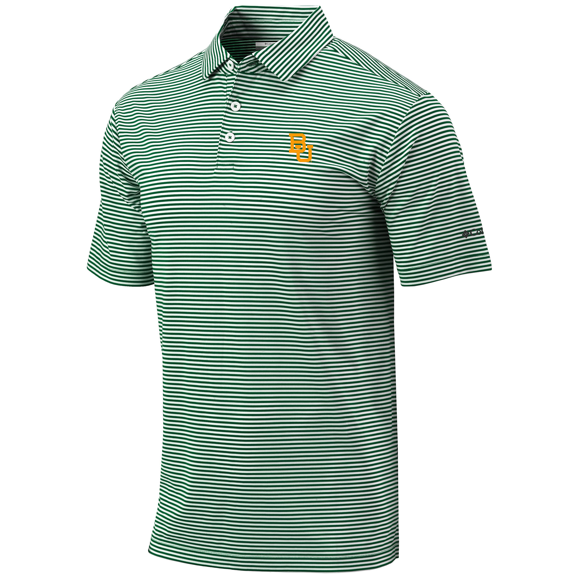 Men's Columbia Green Baylor Bears Omni-Wick Club Invite Polo - Image 6