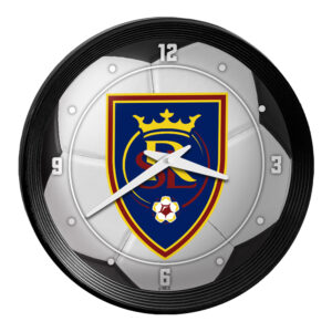 Real Salt Lake 15" Ribbed Frame Soccer Ball Wall Clock