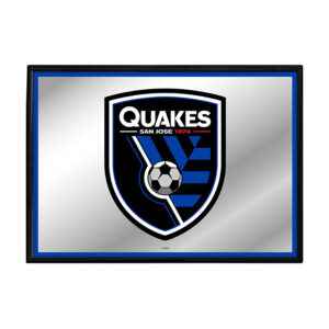 San Jose Earthquakes 27" x 19" Framed Mirrored Wall Sign