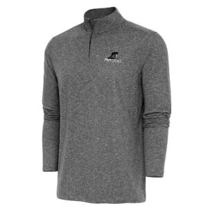 Men's Antigua Heather Black Providence Friars Hunk Quarter-Zip Pullover Top
