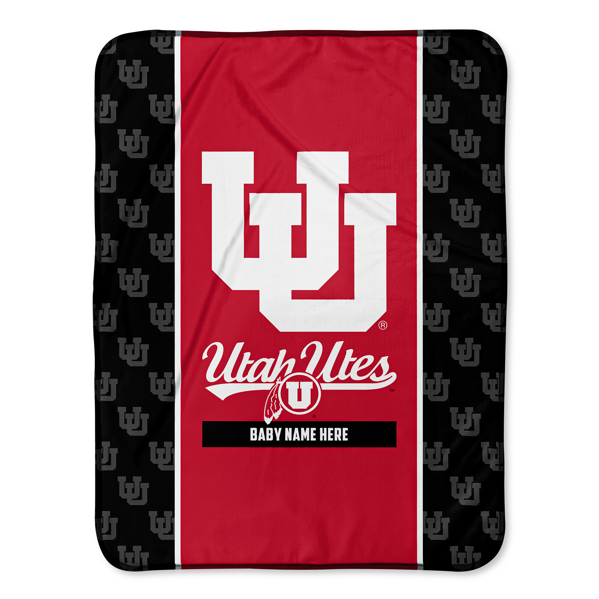 Chad & Jake Utah Utes 30" x 40" Personalized Baby Blanket - Image 3