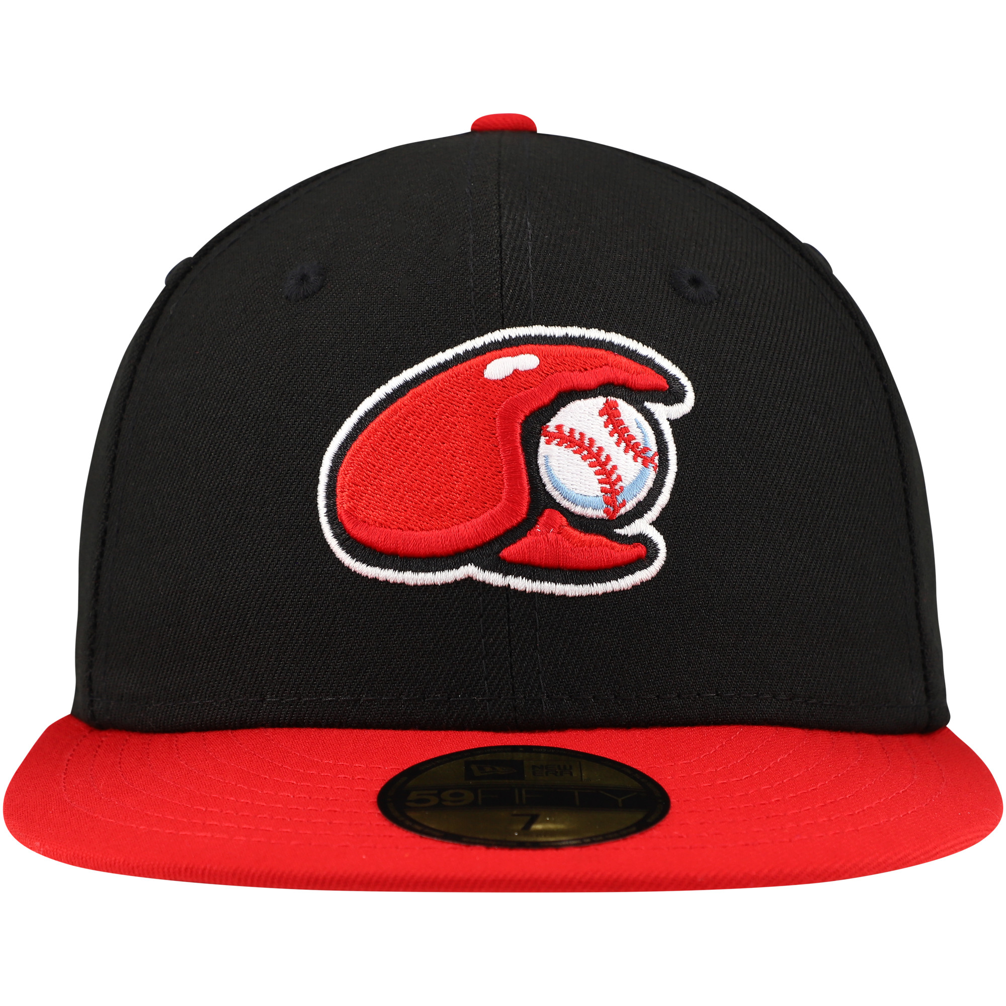 Men's New Era Black Hickory Crawdads Authentic Collection 59FIFTY Fitted Hat - Image 3