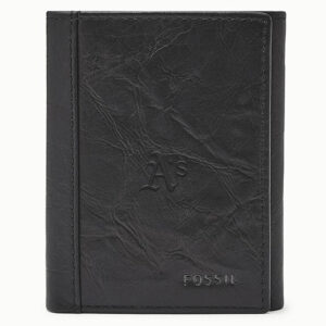 Fossil Black Athletics Neel Extra Capacity Trifold Wallet