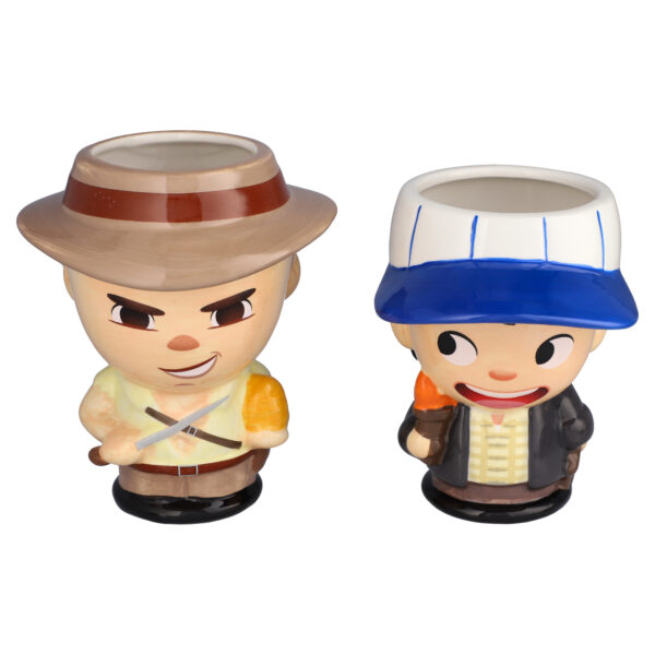 Indiana Jones Jerrod Maruyama x Geeki Tikis 18oz. Cupful of Cute Indy & Short Round Figural 2-Pack Mug Gift Set - Image 4
