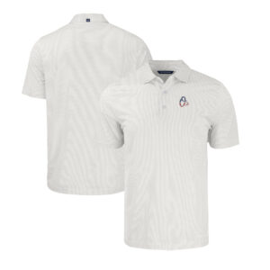 Men's Cutter & Buck  White/Gray Baltimore Orioles Stars & Stripes Pike Eco Symmetry Print Stretch Recycled Polo