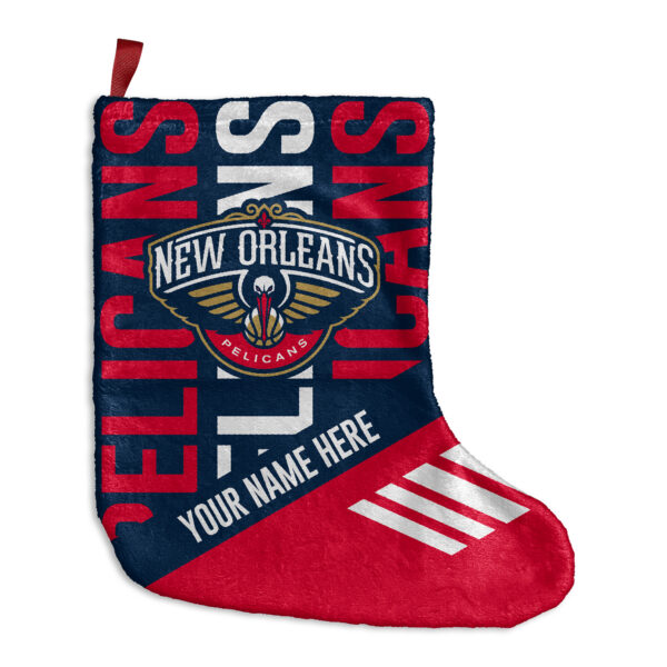 Chad & Jake  New Orleans Pelicans Personalized Holiday Stocking