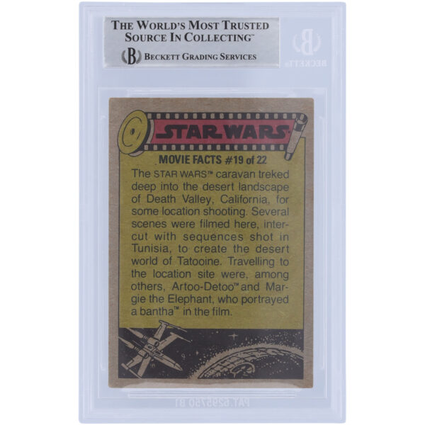 Stuart Freeborn Autographed 1977 Topps Star Wars #283 BAS Authenticated Card - Image 6