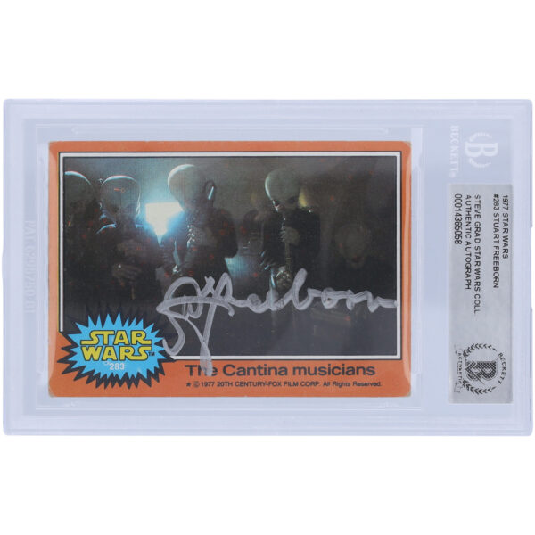 Stuart Freeborn Autographed 1977 Topps Star Wars #283 BAS Authenticated Card - Image 7