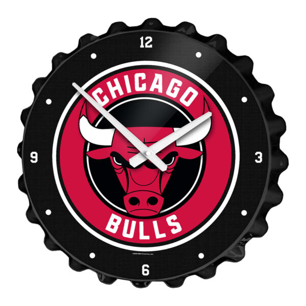 Chicago Bulls 18.5" Bottle Cap Wall Clock
