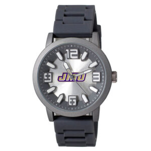 Men's  Black James Madison Dukes Enigma Silicone Strap Watch