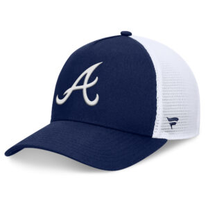 Men's Fanatics Navy Atlanta Braves Fundamental A-Frame Adjustable Hat