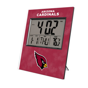 Keyscaper Arizona Cardinals Cross Hatch Digital Desk Clock