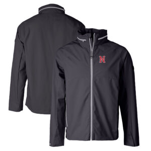 Men's Cutter & Buck Gray Nashville Sounds Vapor Water Repellent Stretch Full-Zip Rain Jacket